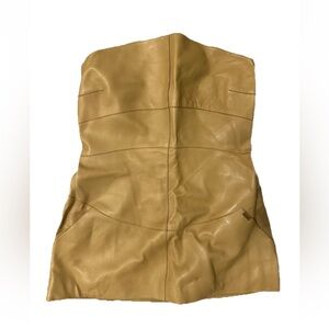 CHANEL Beige/Tan Label with Pink Marking